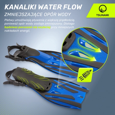 TSUNAMI búváruszony, S/M, kék