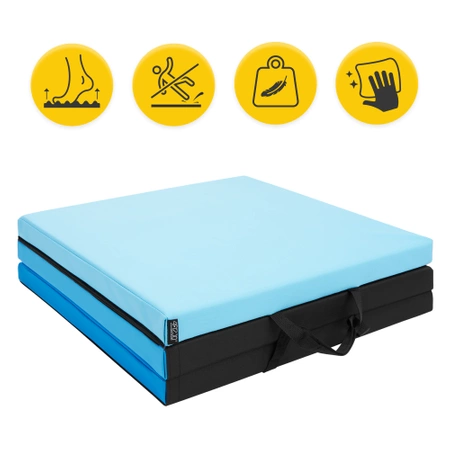 Összehajtható tornamatrac, kék