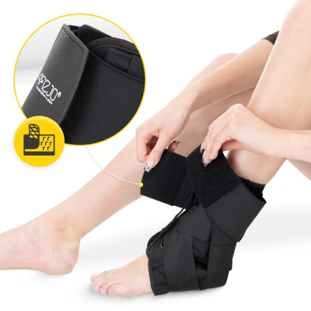 Fűzővel ellátott bokarögzítő