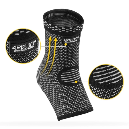 Rugalmas bokaszorító, L, szürke