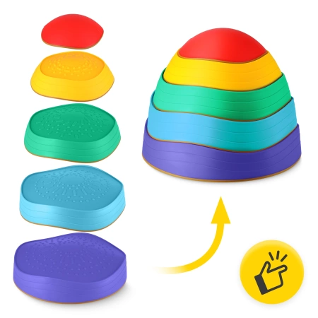 Érzékszervi kövek gyerekeknek, 5 darabos készlet