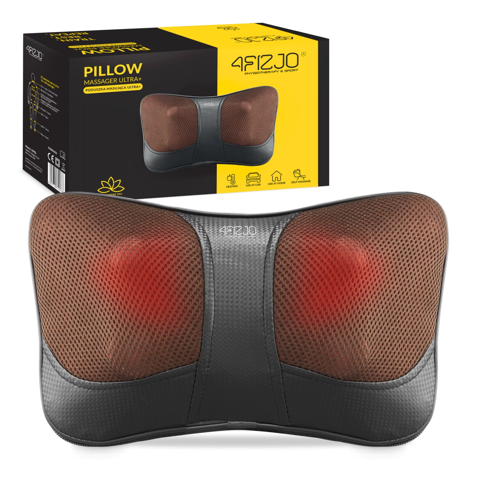 poduszka masujaca kark ramiona plecy shiatsu ultra+ masazer do karku ciala