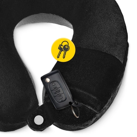 Patkó alakú utazópárna, fekete