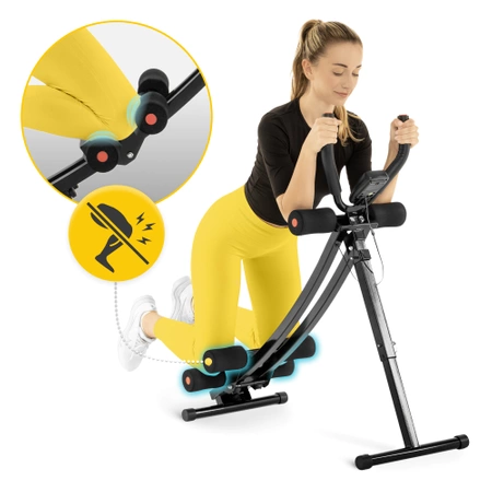 Összecsukható hasizomerősítő gép