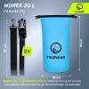 TSUNAMI vízálló zsák, 20 l, kék