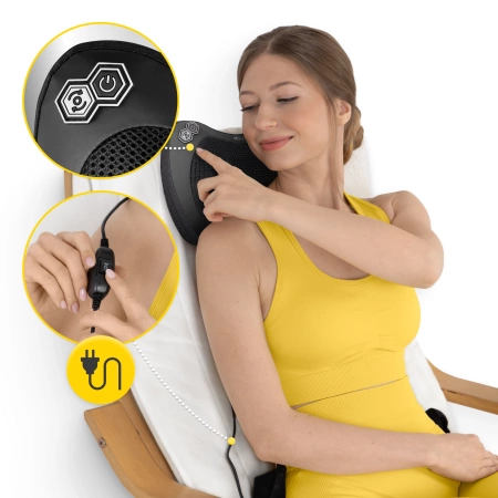 SHIATSU PRO+ masszázspárna, barna