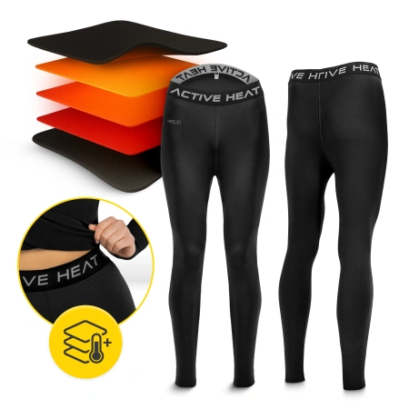 Unisex termikus nadrág – fekete, S méret