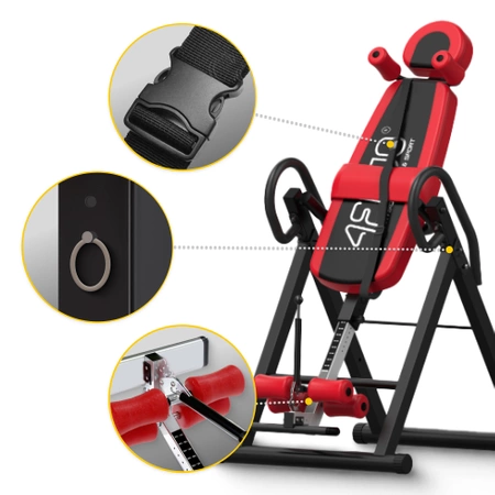 Gerincnyújtó pad, piros