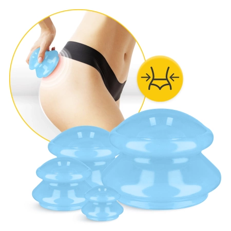 MED+ szilikonköpöly készlet, 4 db, kék