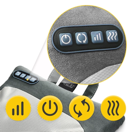 LITE melegíthető masszázspárna, szürke