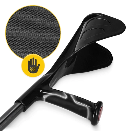 PRO állítható ortopéd mankó, fekete