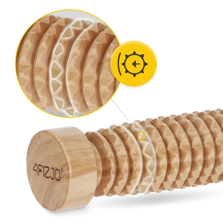 Fa masszírozó henger