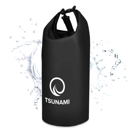 TSUNAMI vízálló zsák, 30 l, fekete