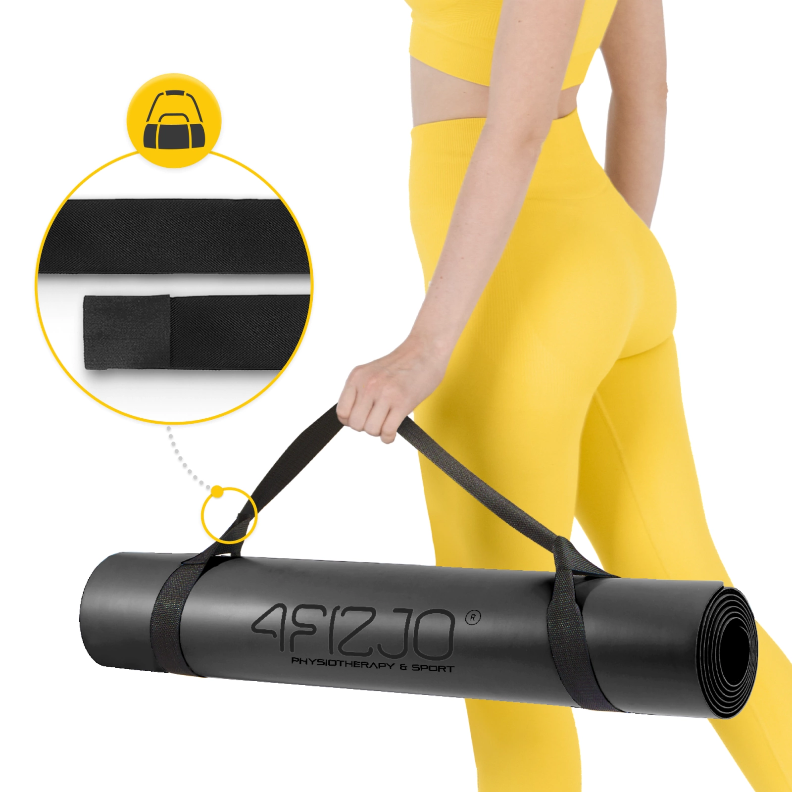 mata do jogi medytacji kauczukowa