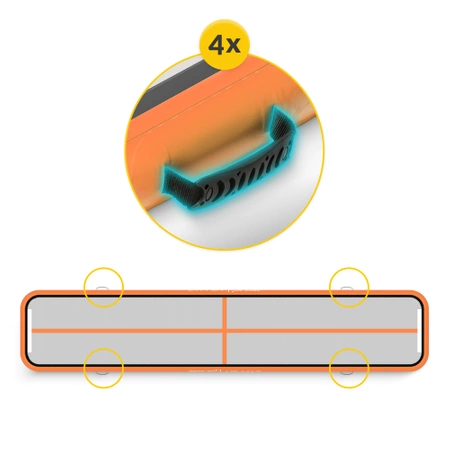 AIR MAT akrobatikai pálya, 5 x 1 x 0,15 m