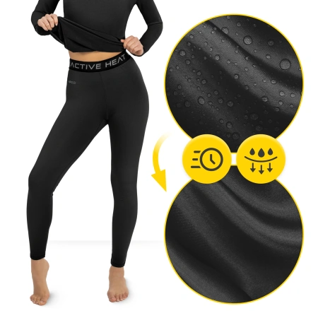 Unisex termikus ruházati szett – fekete 5 az 1-ben szett, XL méret