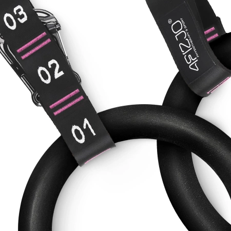 ABS húzódzkodó torna gyűrűk, fekete és rózsaszín