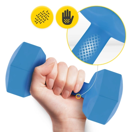 Bitumenes kézi súlyzó 2 x 2 kg