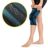 Térdkalács-stabilizátorral ellátott rugalmas térdszorító, XXL, kék