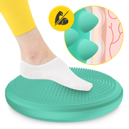 MED+ egyensúlyozó párna, 33 cm, türkizkék