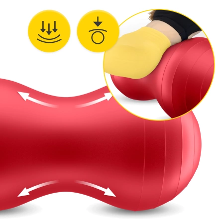 AIR BALL PEANUT gimnasztikai labda, piros