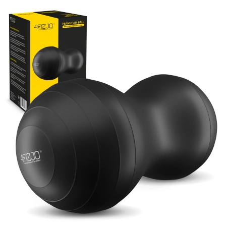 AIR BALL PEANUT gimnasztikai labda, fekete