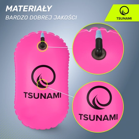 TSUNAMI felfújható biztonsági úszóbója, rózsaszín