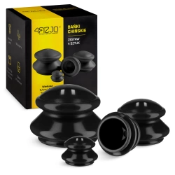 Gumiköpöly készlet, 4 db, fekete