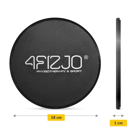 SLIDE csúszókorong edzéshez, 2 db, fekete