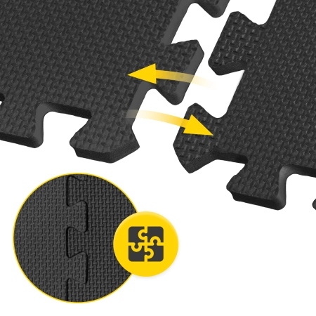 PUZZLE habszivacs védőszőnyeg, 30 x 30 cm, 24 db