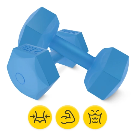 Bitumenes kézi súlyzó 2 x 2 kg