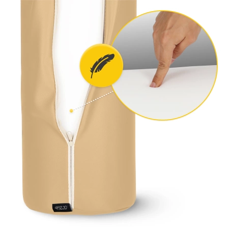 Formázott henger masszázshoz, 60 × 15 cm, bézs