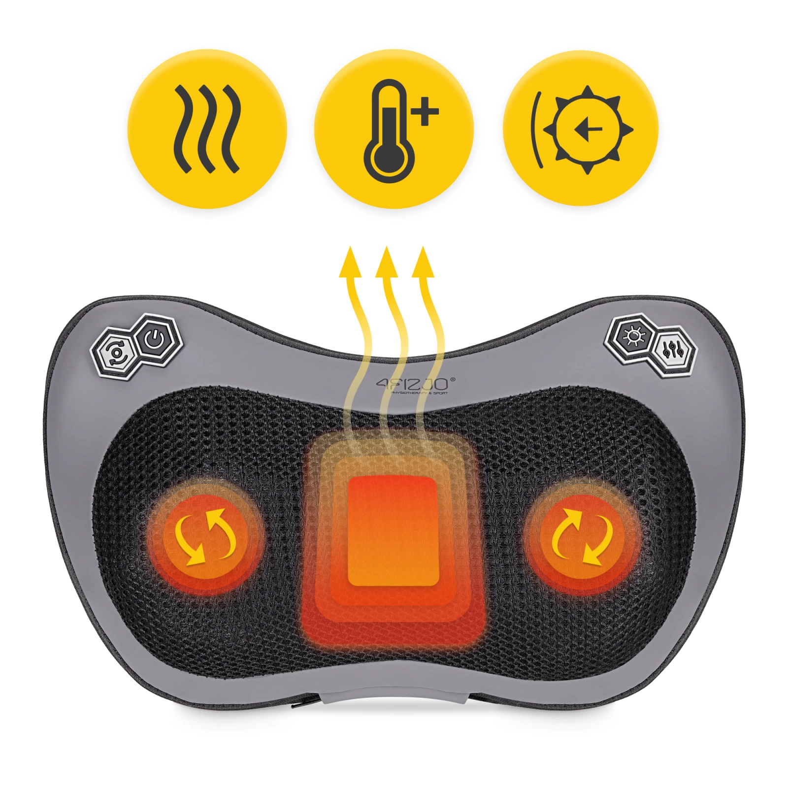 masazer shiatsu poduszka masujaca kark plecy ramiona nogi stopy do karku