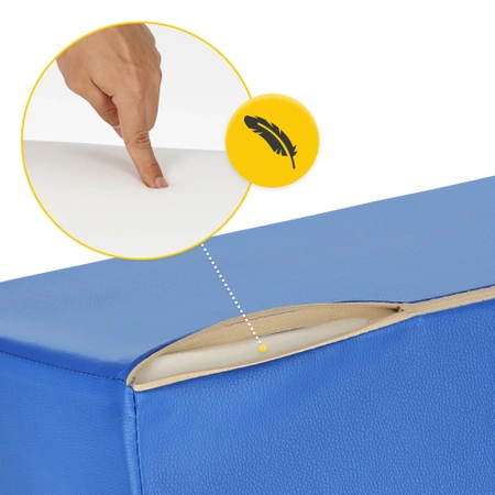 Rehabilitációs ékpárna, kék