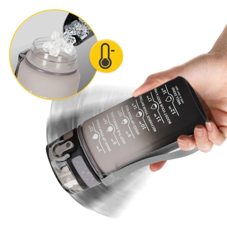 Gyermek kulacs, motivációs minta, 0,5 L, szürke