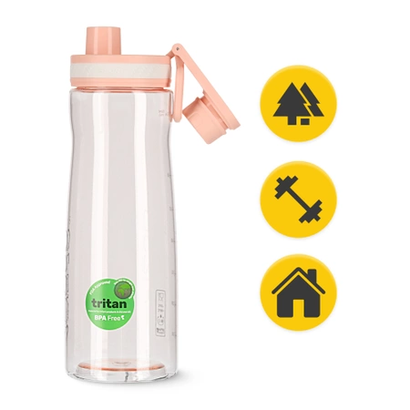 Sportkulacs, 850 ml, rózsaszín