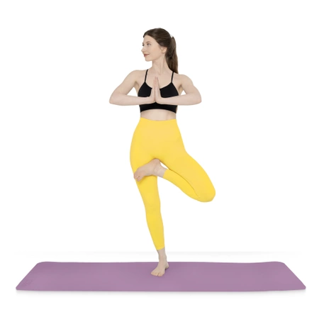 TPE csúszásgátló jóga- és edzőszőnyeg, 1 cm, lila