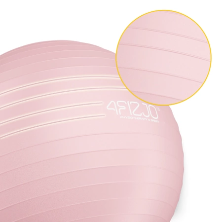 Felfújható gimnasztikai labda, 55 cm, rózsaszín