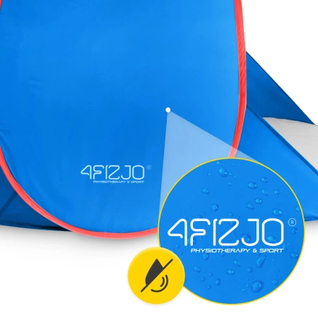 Önfelállító strandsátor, kék-piros