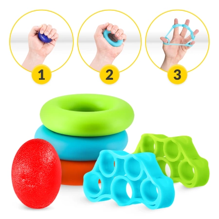 9 részes ujj- és marokerősítő gumikészlet