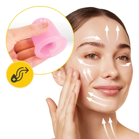 FACE+ szilikonköpöly készlet, 5 db, rózsaszín