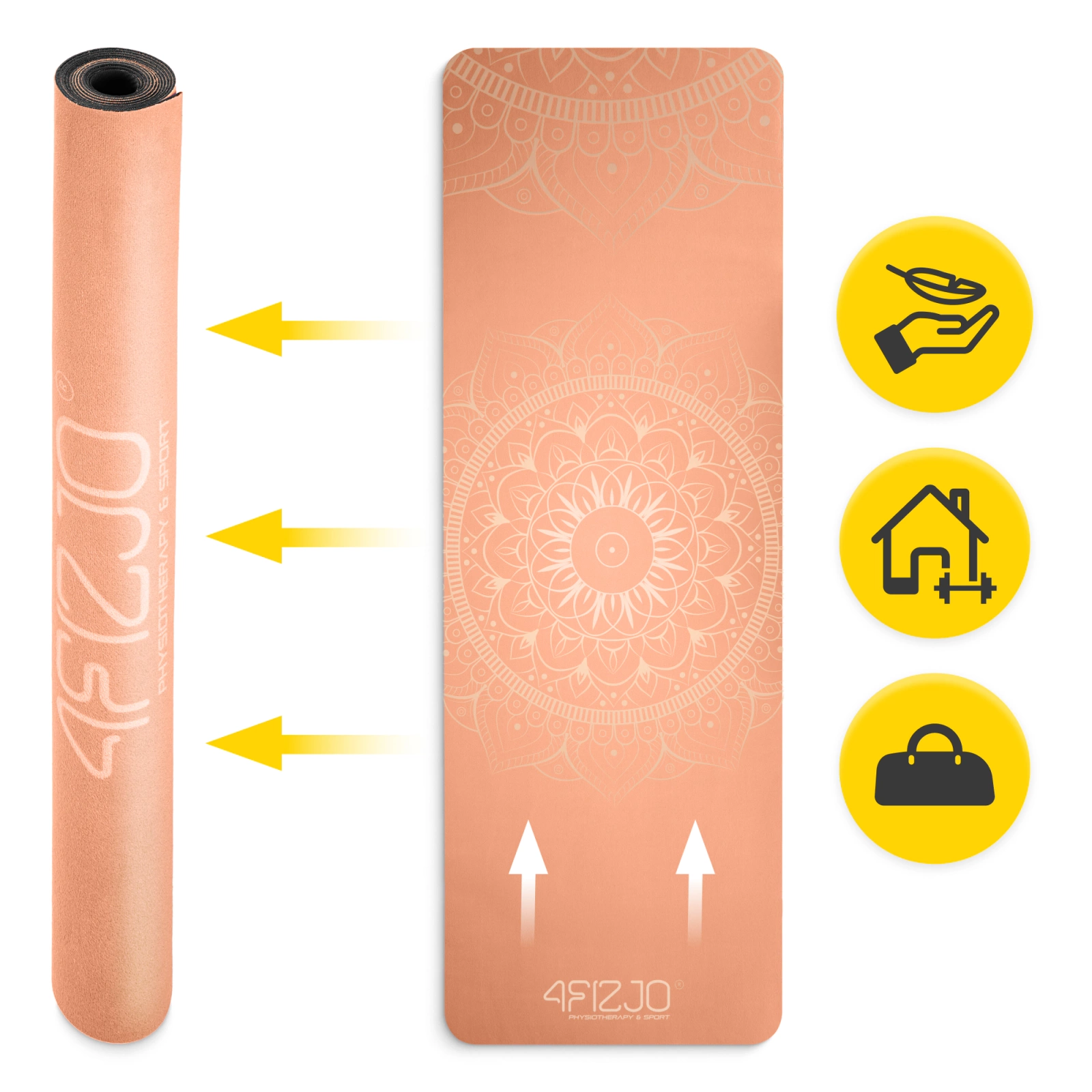 mata do jogi medytacji zamszowa