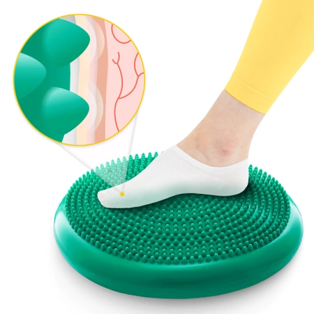 PRO+ egyensúlyozó párna, 33 cm, zöld