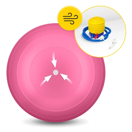 AIR BALL PEANUT gimnasztikai labda, fekete