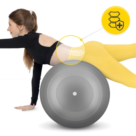 AIR BALL PEANUT gimnasztikai labda, szürke