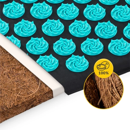 ECO akupresszúrás matrac hajdina és kókusz töltettel, kék