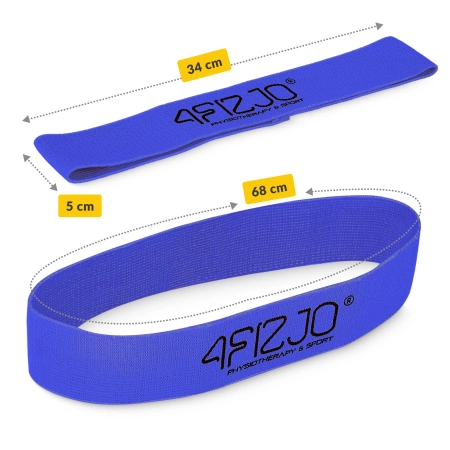 FLEX BAND textil fitness gumiszalag, 10-15 kg