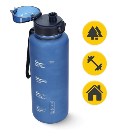 Sportkulacs, 1 L, kék