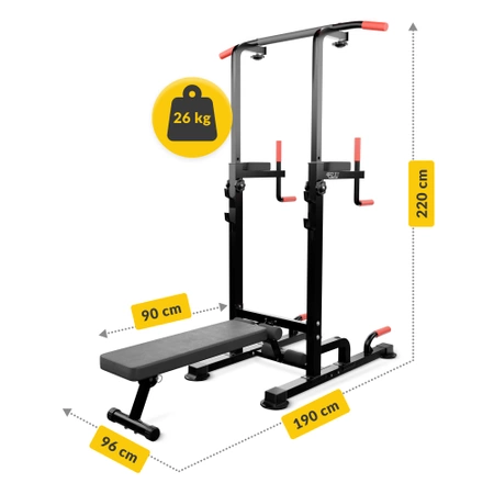 PRO+ paddal ellátott többfunkciós edzőtorony