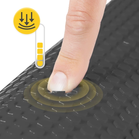 CARE+ bordázott masszázshenger, 90 cm, fekete